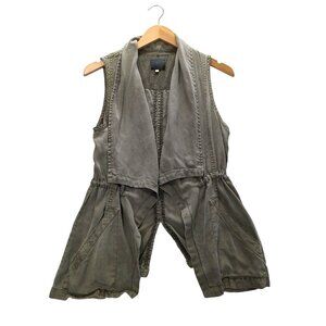 Laju Vest Womens S Green Earthy Grunge Utility Y2K Minimalist Layer‎ Indie